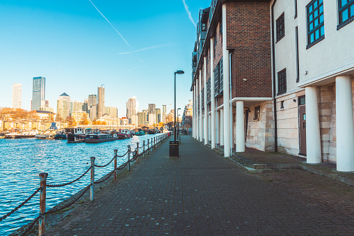 Apartments overlooking Greenland Dock in London