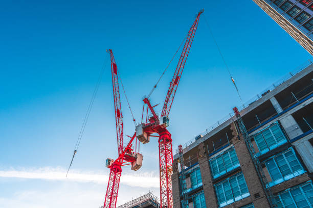 istock Skyscrapers and construction site in London 1974732988
