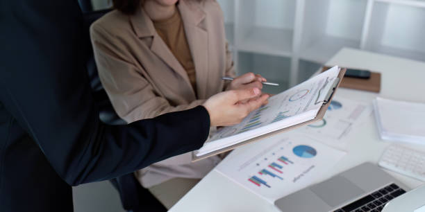 istock Business women and colleagues collaborate and discuss and brainstorming about projects together 1974758052