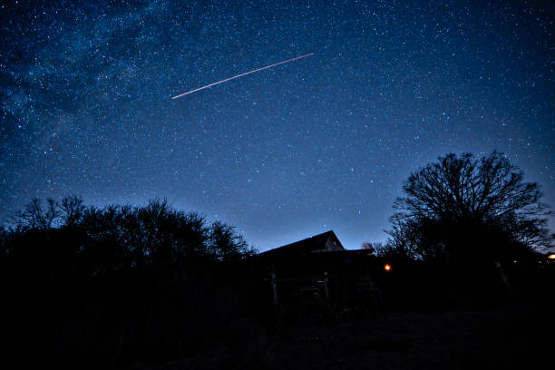istock Night winter sky full of stars 1974762855
