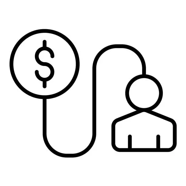 Vector illustration of Cost Per Lead Icon