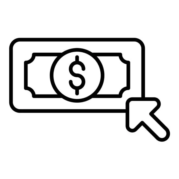 Vector illustration of Pay Per Click Icon