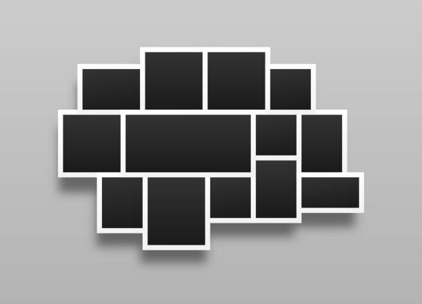 istock Frame for photos and pictures, photo collage, photo puzzle. 1974833139