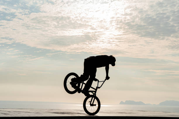 istock Freestyle cyclist practicing street BMX 1974834865