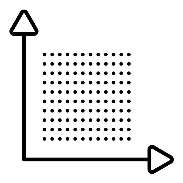 Vector illustration of Dots Per Inch Icon