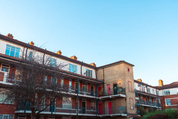 istock Old council tower block in London , UK 1974855873