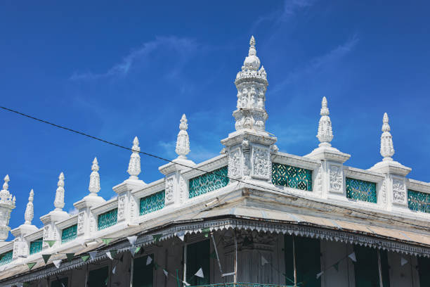 Port Louis, Mauritius - January 14, 2023: A white building in Port Louis City