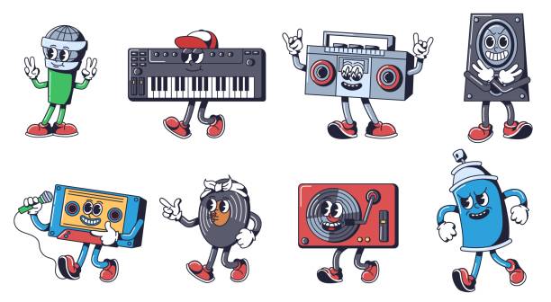 アート・デザイン・音楽 BRANDS with CHARACTER 640+ Cool Dj Cartoon Stock Illustrations, Royalty-Free Vector