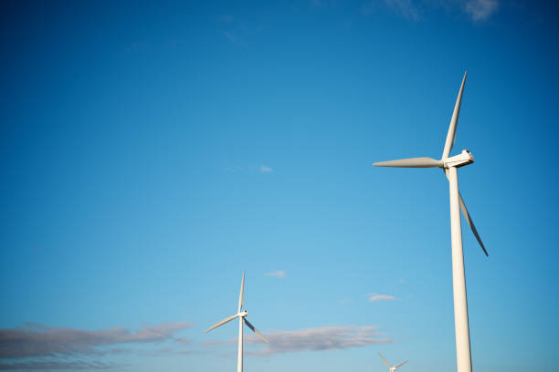 Wind turbines from the Swedish countryside.Skara - Sweden.