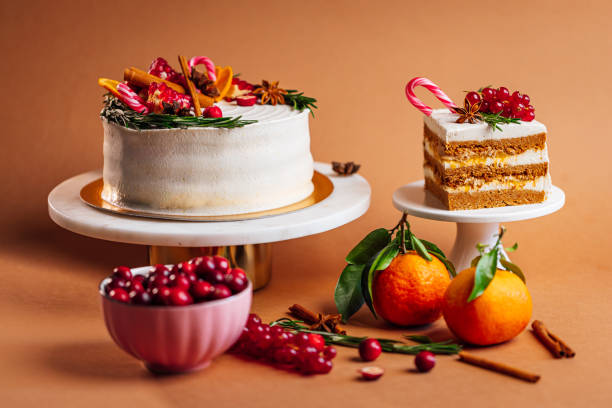 istock Delicious cake adorned with fresh fruit and spices creating a festive atmosphere 1974987541