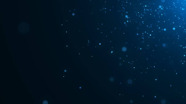 istock Futuristic flying space dust. Magic particles in infinite. Technology glitter dots with bokeh effect. Space snow on background. 3d rendering. 1975058936