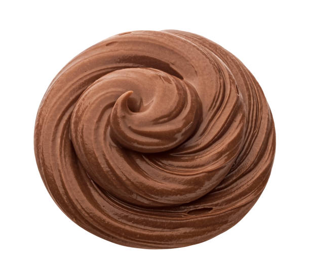 istock Hazelnut cream isolated on white background, top view 1975098509
