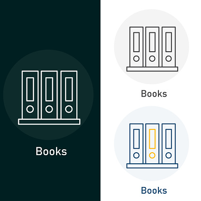 Books Vector Illustration Icon Design