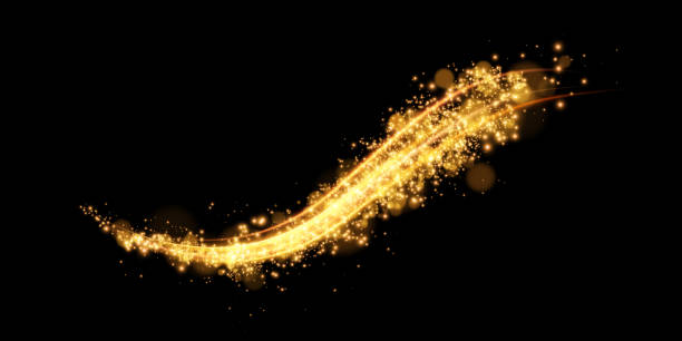 istock The dust sparks and golden stars shine with special light. Vector sparkles on a transparent background. Christmas light effect. Sparkling magical dust particles. 1975112666