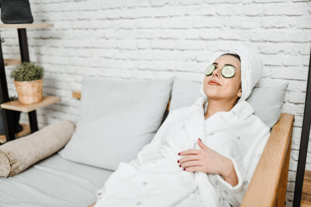 istock Relaxation And Skincare Routine For Female At Home 1975161479