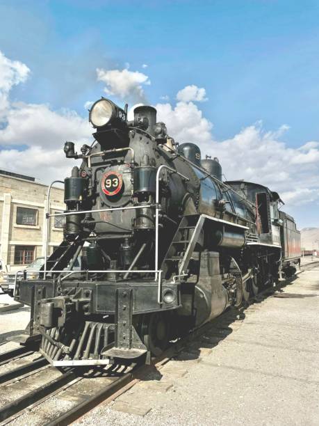 Steam locomotive in Ely, NV, United States - April 3, 2023.