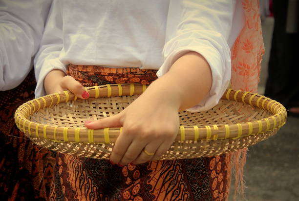 istock Tampah, a traditional tool to help clean rice in Asia 1975270646