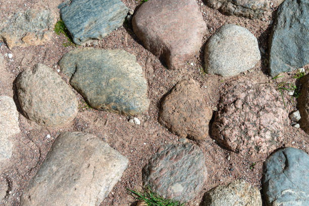 istock Pavement stones in an old castle close-up. 1975275399