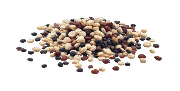 istock Pile raw quinoa seeds mix isolated on white background 1975282399