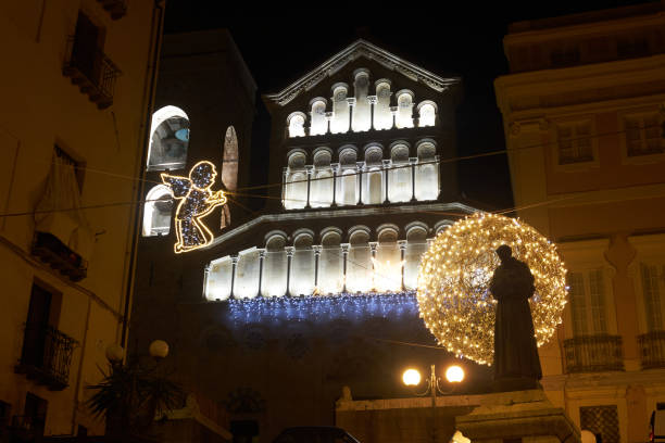 istock View of Cagliari cathedral (Saint Mary) facade - Low light. 1975282922