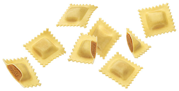 istock Ravioli pasta isolated on white background 1975282929