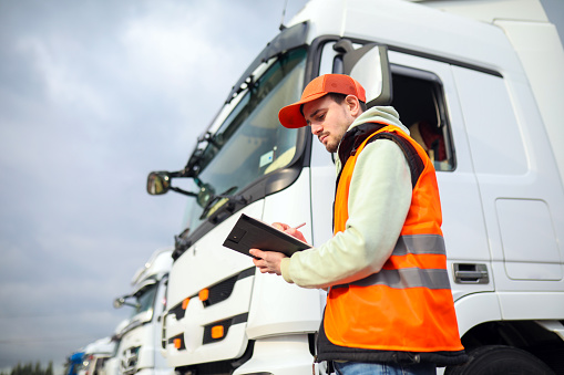 Cargo Transportation by Truck, Shipping, Checklist