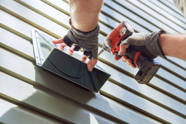 istock Installation of external extractor wall ventilation system with new a house 1975291428