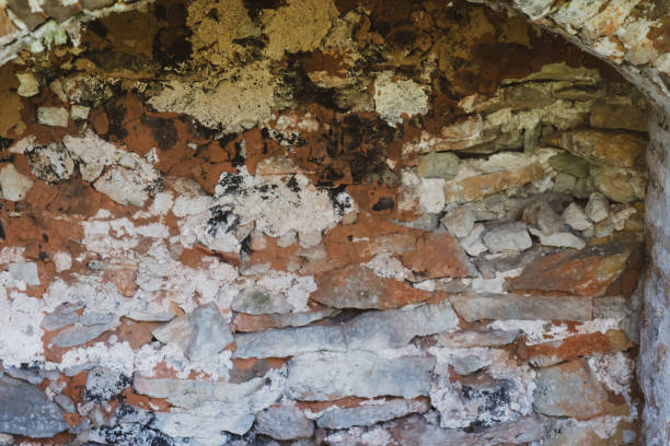 istock Bricks and stones of an old fortress wall as a texture background. 1975295476
