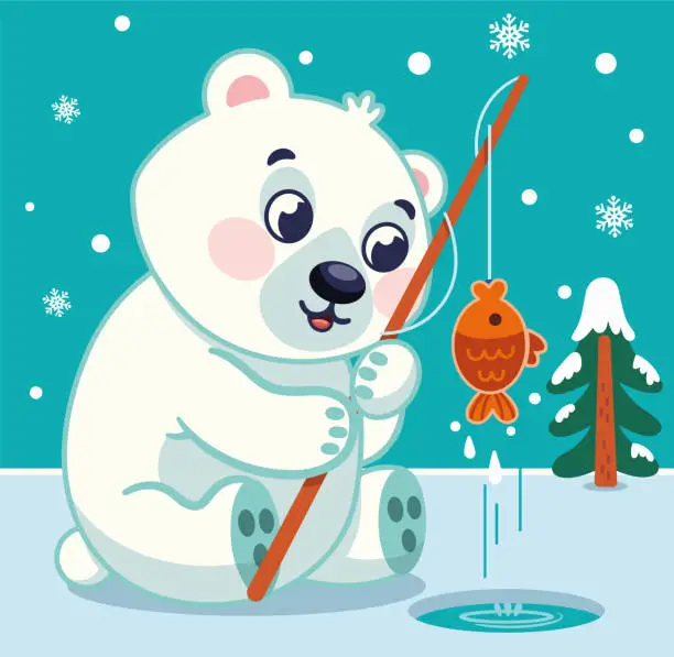 Vector illustration of Polar Bear