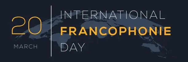 Vector illustration of International Francophonie Day.