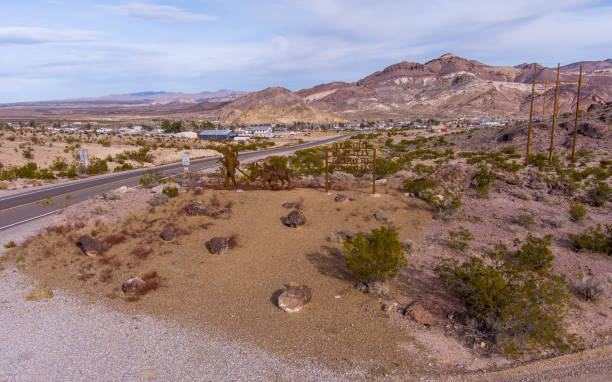 istock Aerial view of Beatty Nevada 1975420376