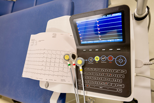 Electrocardiogram with evaluation