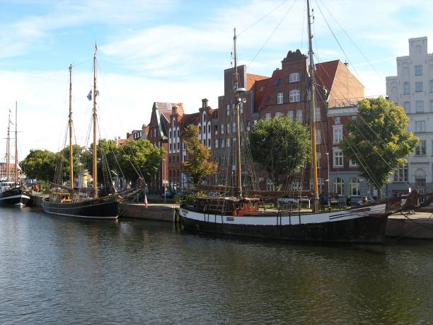 istock A river in Luebeck, Germany 1975493773