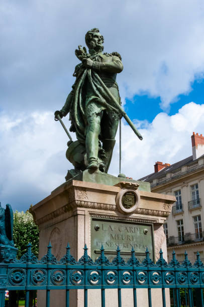 pomnik pierre'a cambronne'a, generała cesarstwa francuskiego, nantes, loara atlantycka, francja - cambronne zdjęcia i obrazy z banku zdjęć