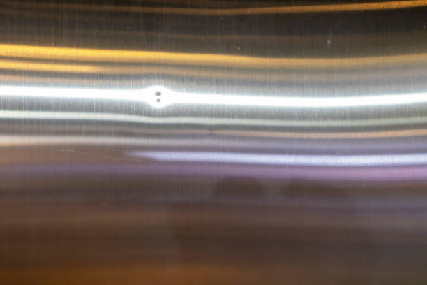 Stainless steel surface with horizontal stripes,Stainless texture background