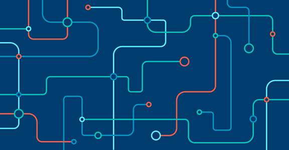 Connectig Program Background Abstract Technology Connecting Nodes Background Stock Illustration ...