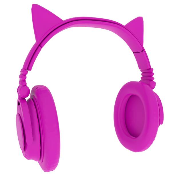 istock Cat Ear Headphones isolated on white background 1975736204