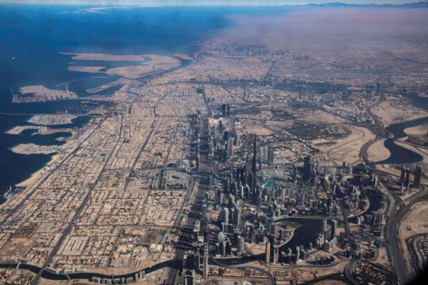 istock Dubai city aerial view 1975767550