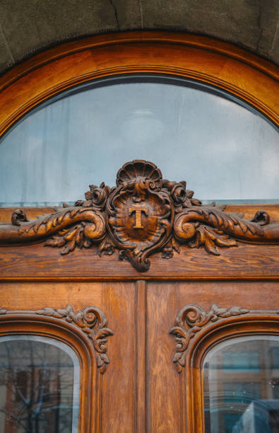 istock Carved sign above the door 1975776178