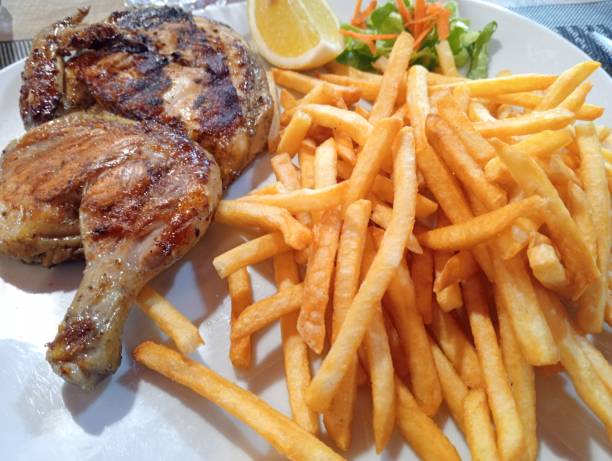 istock Chicken and french fries 1975778080