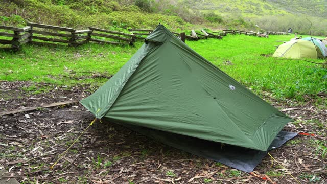 Ultralight Tent & Campsite at Haypress Campground in California