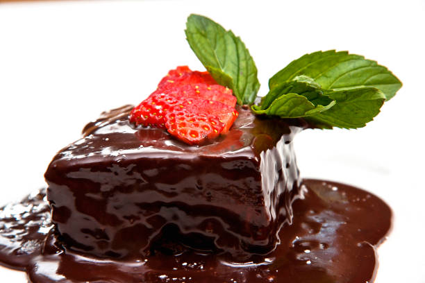 istock Chocolate cake with strawberry 1975880630