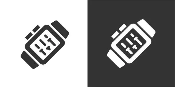 Vector illustration of Smartwatch icon. Solid icon that can be applied anywhere, simple, pixel perfect and modern style.