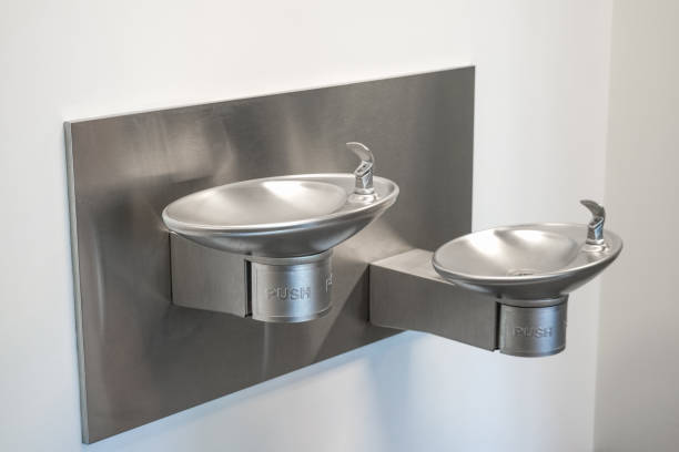 istock drinking water fountain station inside the building 1975990795