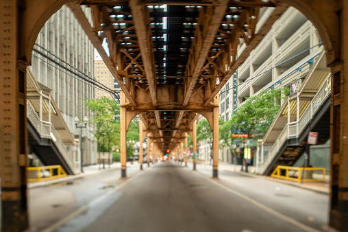 city of chicago illinois railway or metro station
