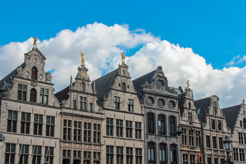 Row of buildings on Antwerp's Grote Markt in the downtown region. 
Antwerp is Belgium's most populous city and the capital of the Antwerp province, located in Flanders.