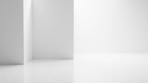 istock Abstract white empty room corner with bright white walls and empty floor, bright white empty room interior - place for text and design, room for product placement, white empty room interior background 1976181055