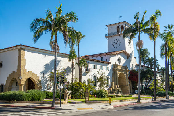 istock Santa Barbara County Courthouse, SW corner, Santa Barbara, CA, USA 1976191469