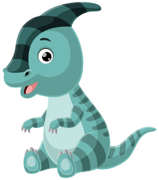 cute baby parasaurolophus dinosaur cartoon - 16192 stock illustrations