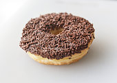 Chocolate Frosted with Sprinkles Donut